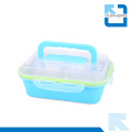 Hochwertige Edelstahl 3 Fächer Korean Lunch Box Bento